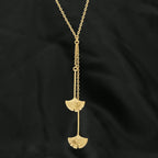 Biloba-Ginkgo Metal Leaf Necklaces - La Vitá Jewels