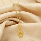 Labradorite Beads with Hamsa Protection Necklace - La Vitá Jewels