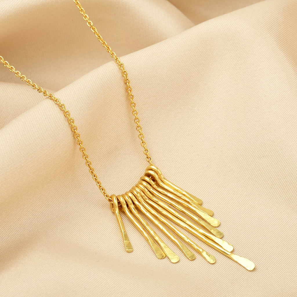 Metal Fringe Necklaces - La Vitá Jewels