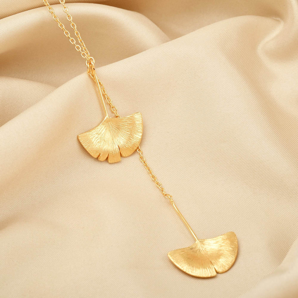 Biloba-Ginkgo Leaf Necklaces - La Vitá Jewels