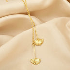 Biloba-Ginkgo Metal Leaf Necklaces - La Vitá Jewels