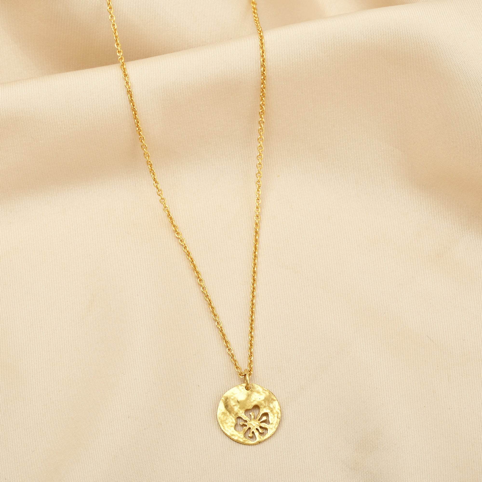 Round Disc Flower Necklaces - La Vitá Jewels