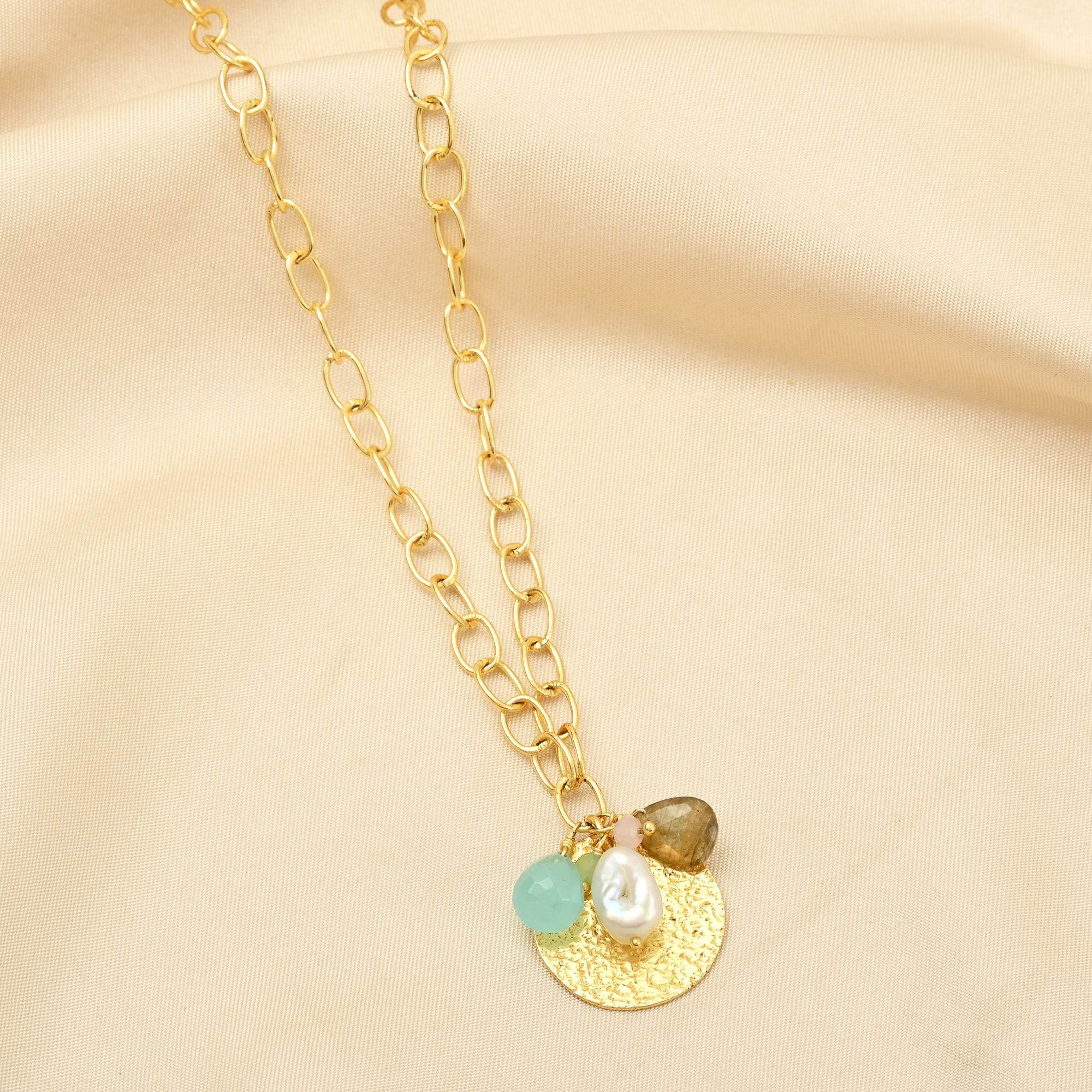 Kiara Multi Stone Necklace - La Vitá Jewels