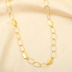 Interlocking with Hammered Leaf Necklaces - La Vitá Jewels