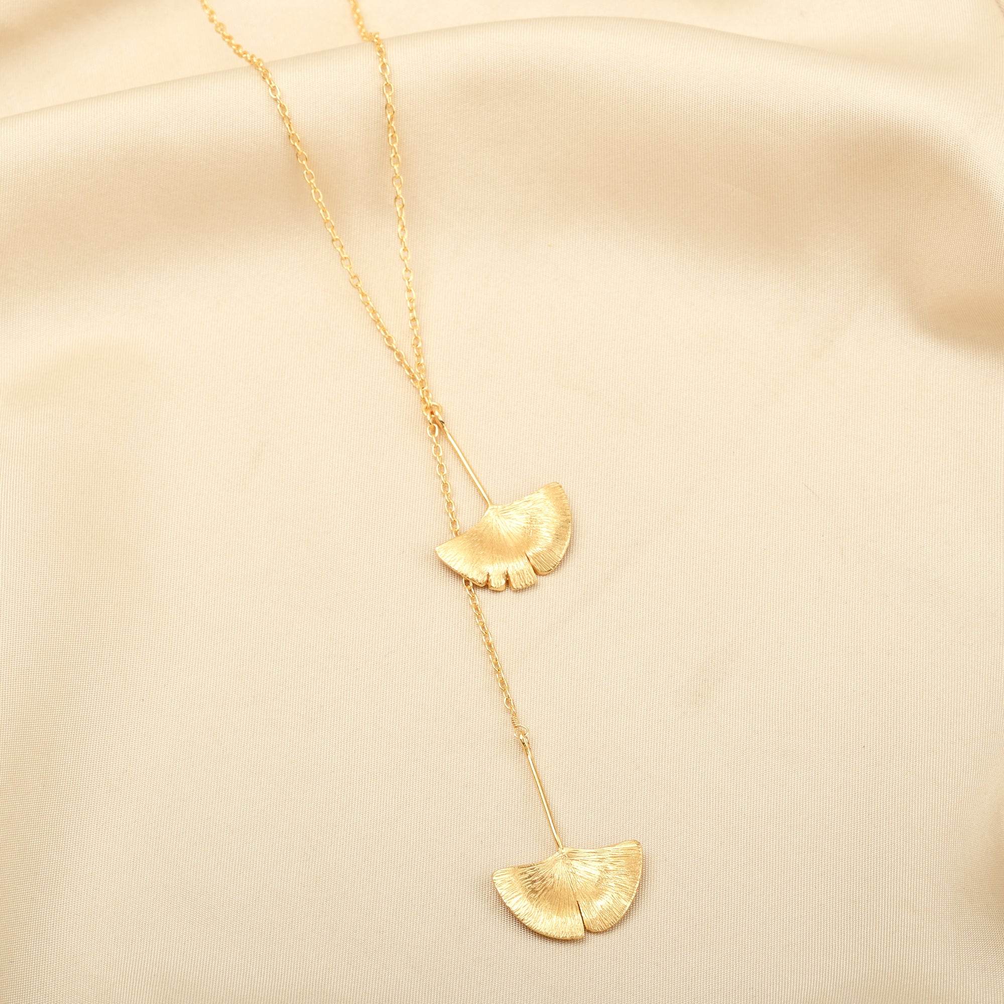 Biloba-Ginkgo Leaf Necklaces - La Vitá Jewels