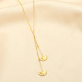 Biloba-Ginkgo Metal Leaf Necklaces