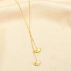 Biloba-Ginkgo Metal Leaf Necklaces - La Vitá Jewels