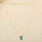 Multi Beads with Turquoise Drop Necklace - La Vitá Jewels