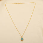 Soulful Rejuvenation Aqua Chalcy Gemstone Necklace - La Vitá Jewels