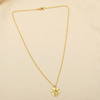 Round Disc Flower Necklaces - La Vitá Jewels