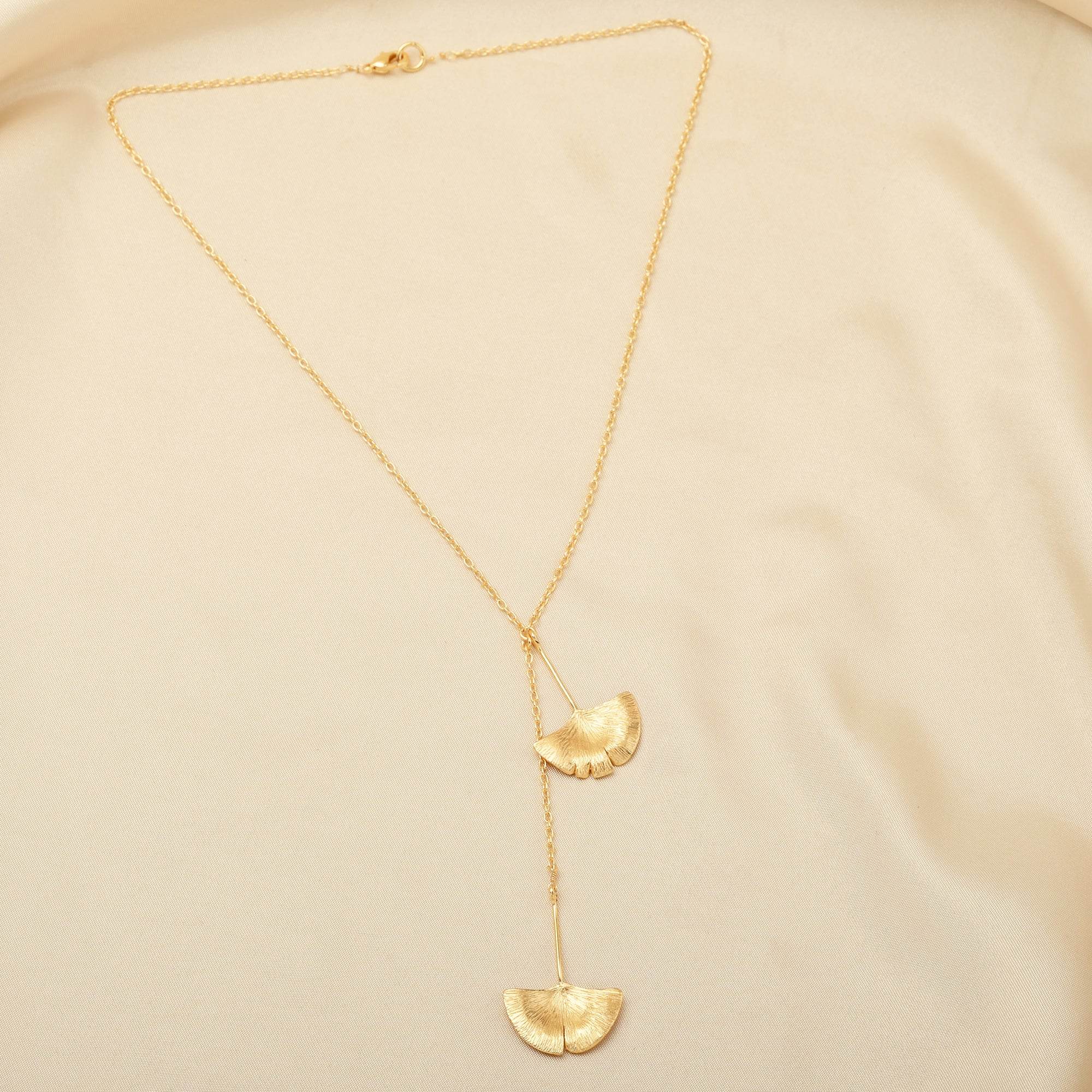 Biloba-Ginkgo Leaf Necklaces - La Vitá Jewels
