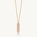 Rose Quartz Crystal Point Necklace - La Vitá Jewels