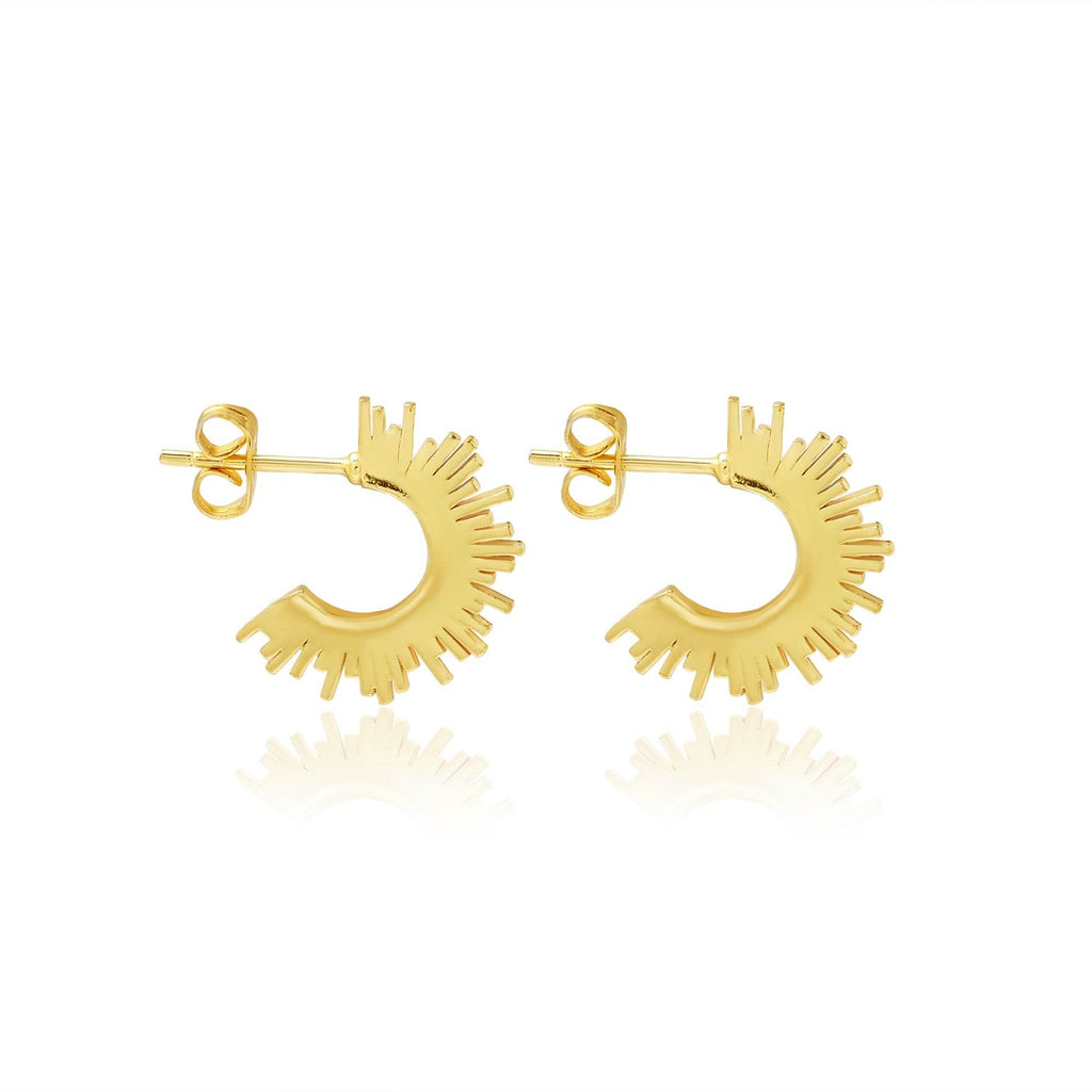 Sun Kissed Hoops Earrings - La Vitá Jewels