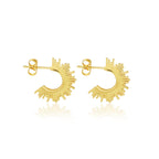 Sun Kissed Hoops Earrings - La Vitá Jewels
