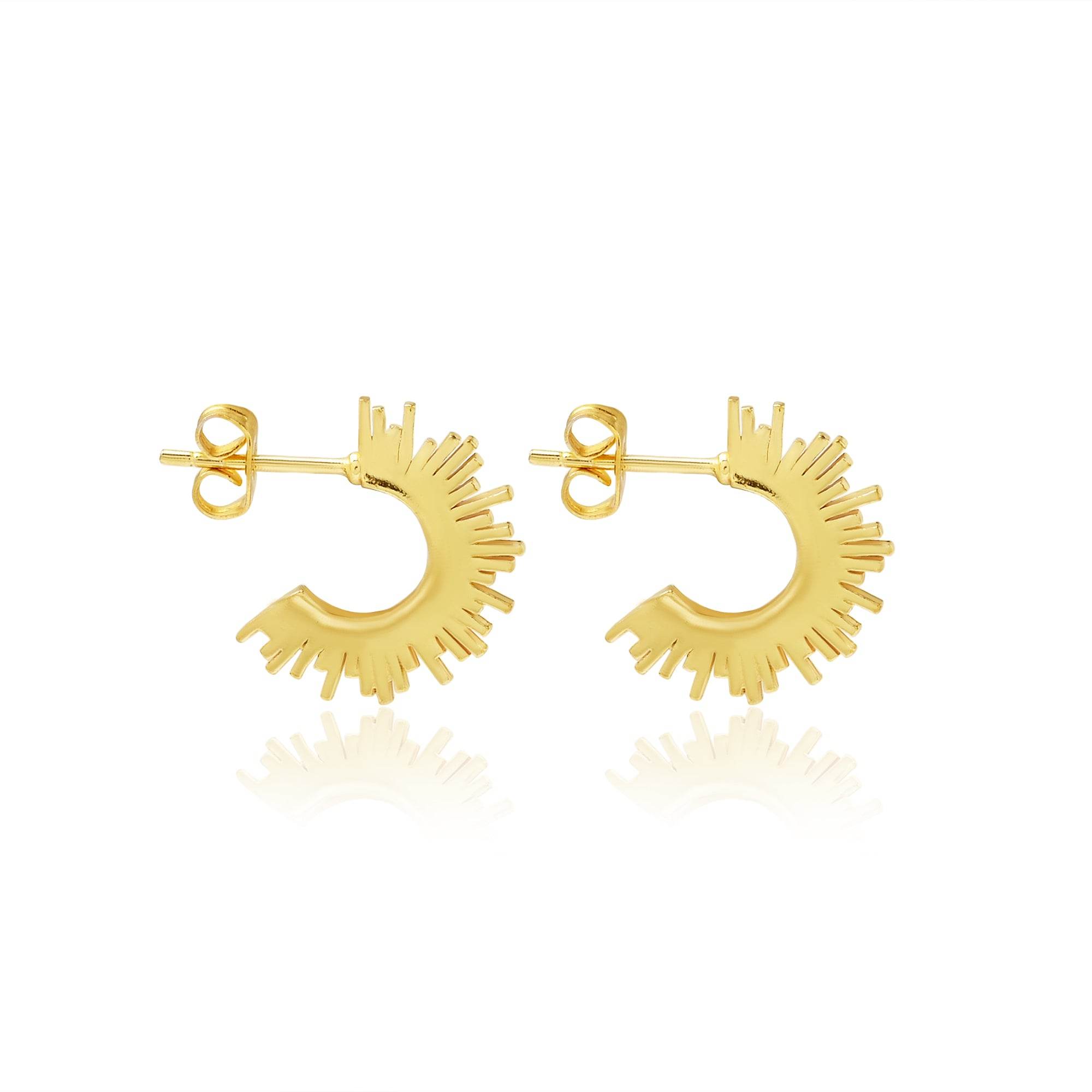 Sun Kissed Hoops Earrings - La Vitá Jewels