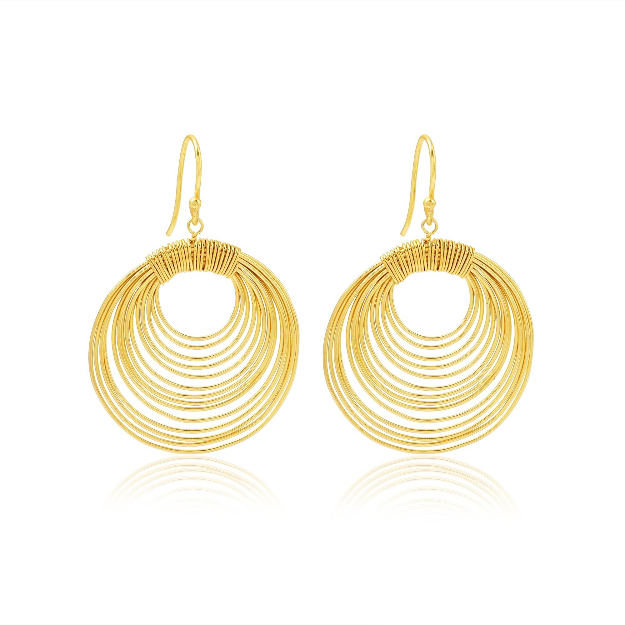 Wire Wrap Dangle Earrings - La Vitá Jewels