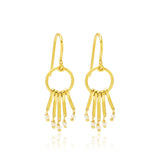 Fresh Water Pearls Fringe Dangle Earrings
