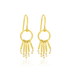 Fresh Water Pearls Fringe Dangle Earrings - La Vitá Jewels