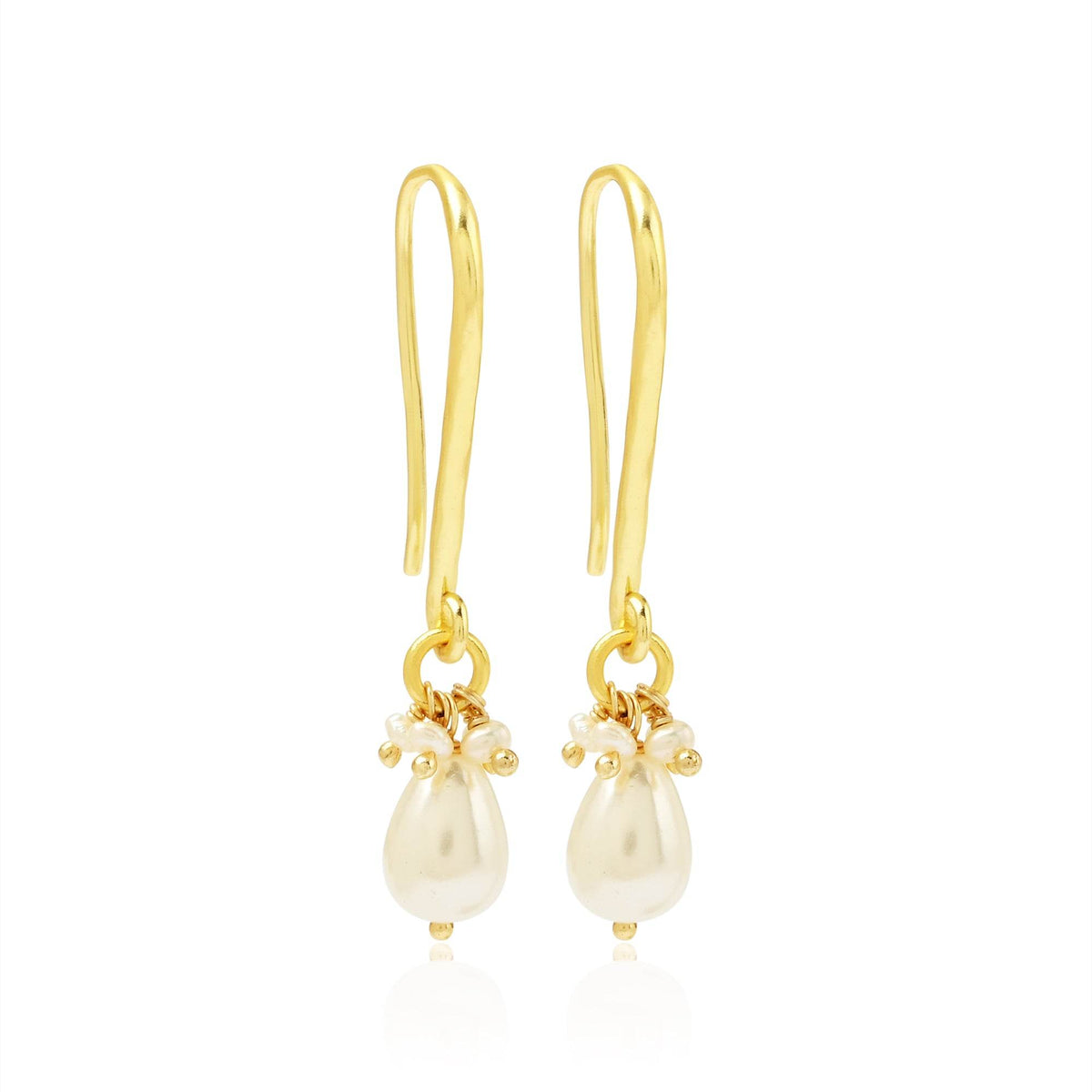 Natural Pearl Drop Earrings - La Vitá Jewels