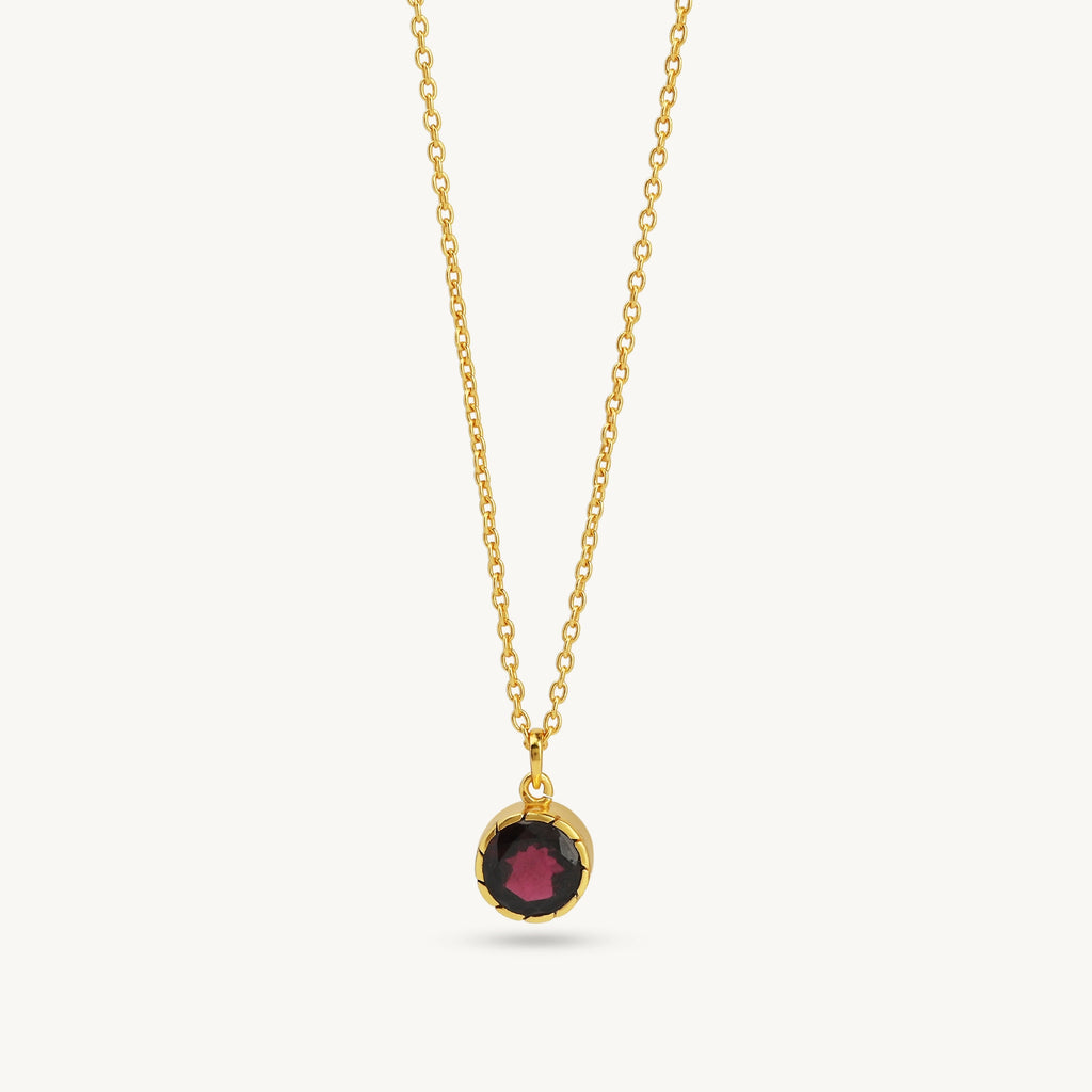 Minimalist Birthstone Necklaces - Sterling Silver