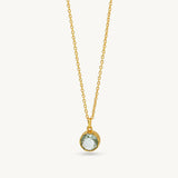 Minimalist Birthstone Necklaces - Sterling Silver