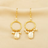 Pearl stone Dangle Earrings
