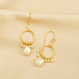 Pearl stone Dangle Earrings