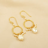 Pearl stone Dangle Earrings