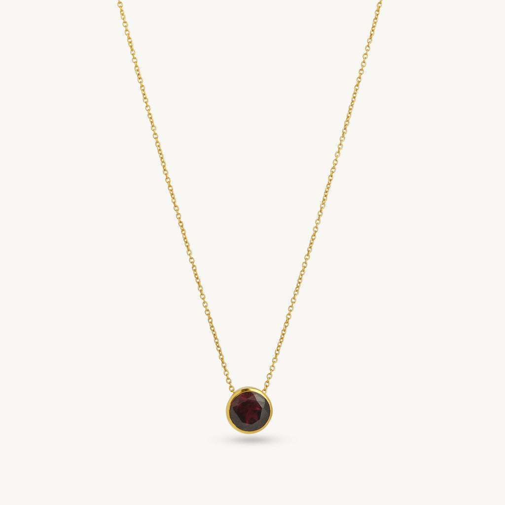 Dainty Birthstone Necklaces - Sterling Silver