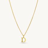 Custom Letter Pendant Necklace - Sterling Silver