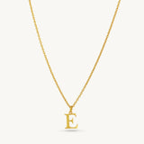 Custom Letter Pendant Necklace - Sterling Silver
