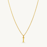 Custom Letter Pendant Necklace - Sterling Silver