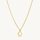 Custom Letter Pendant Necklace - Sterling Silver