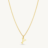Custom Letter Pendant Necklace - Sterling Silver