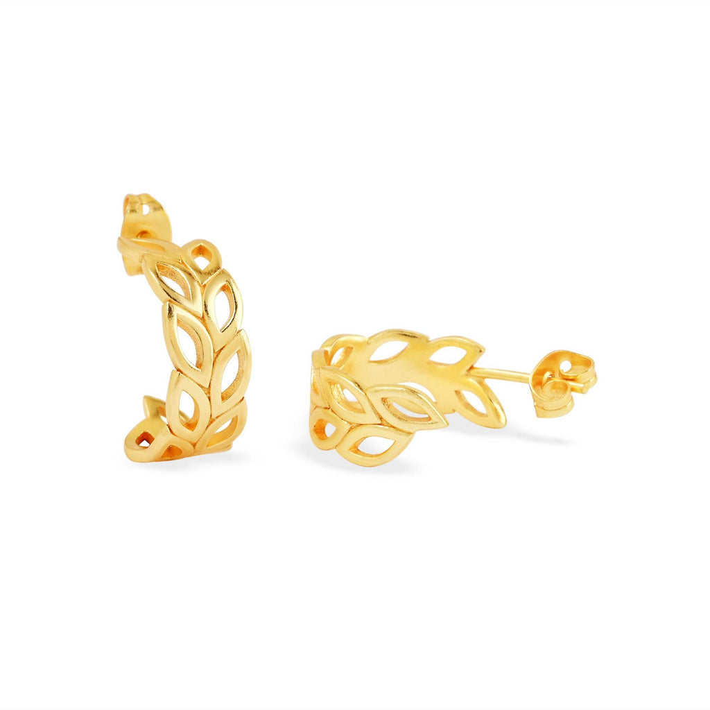 Flora Hoop Earrings - La Vitá Jewels