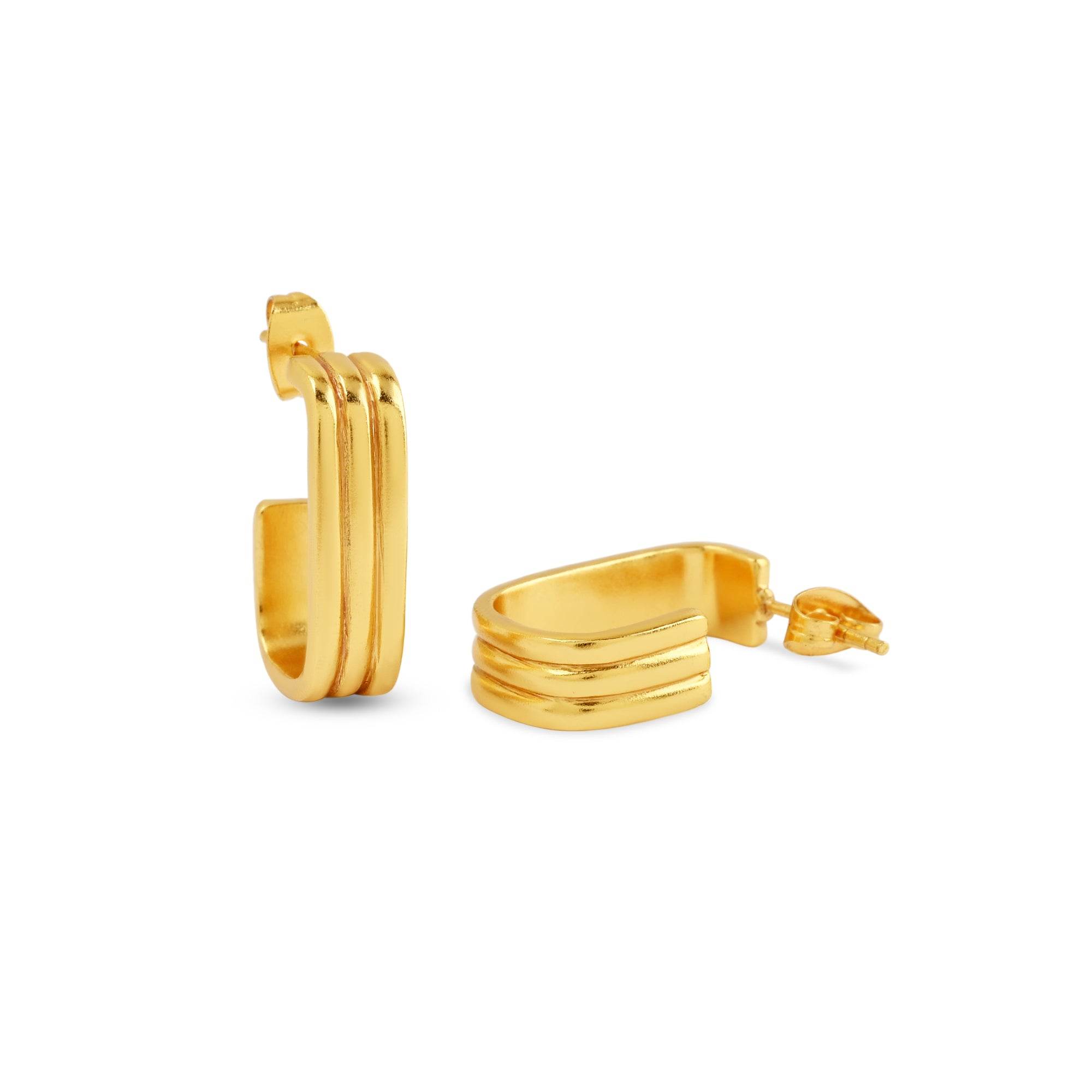 Trio Hoop Earrings - La Vitá Jewels