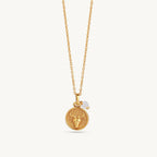 Gold Zodiac Sign Birthstone Necklace