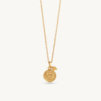 Gold Zodiac Sign Birthstone Necklace