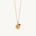 Gold Zodiac Sign Birthstone Necklace
