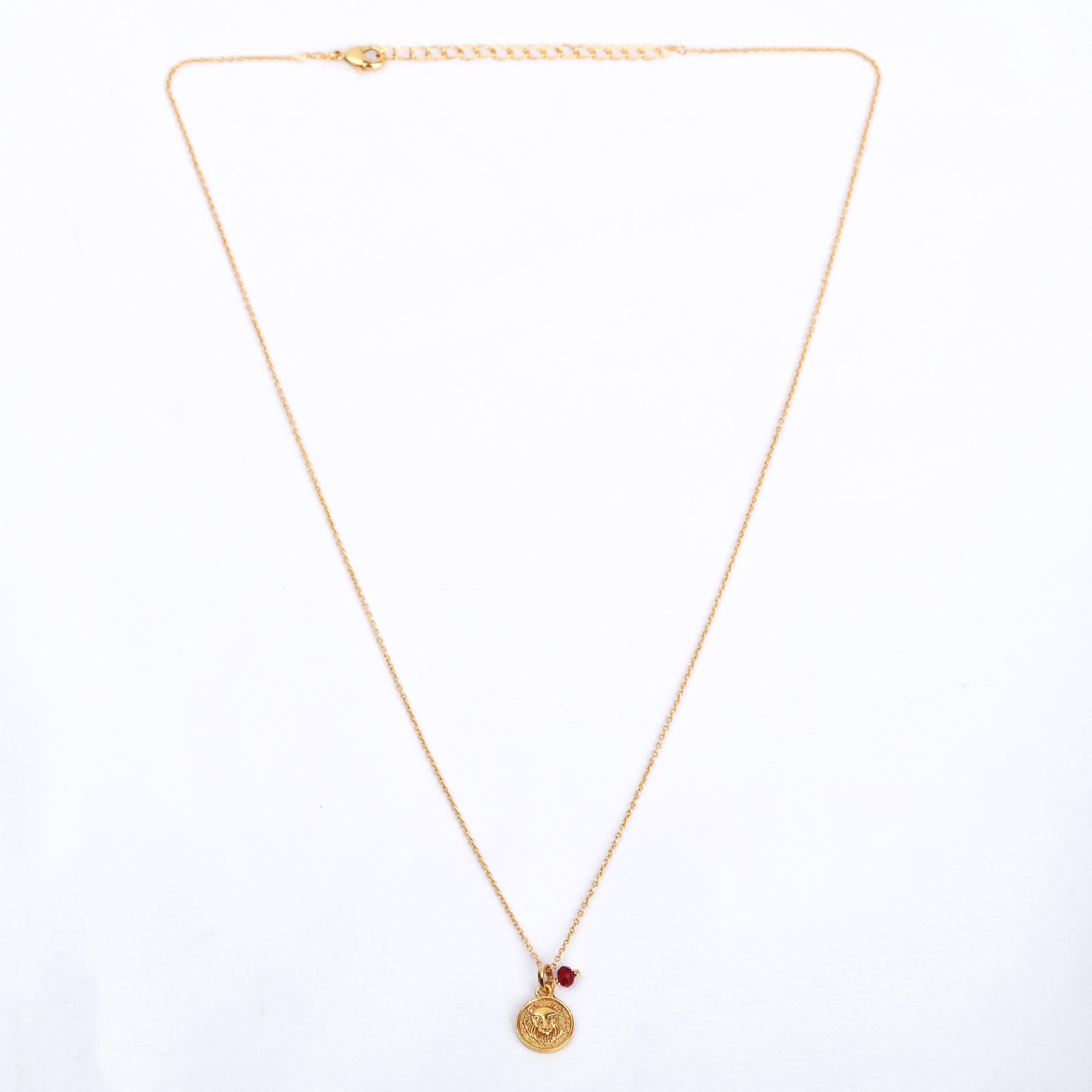 Gold Zodiac Sign Birthstone Necklace