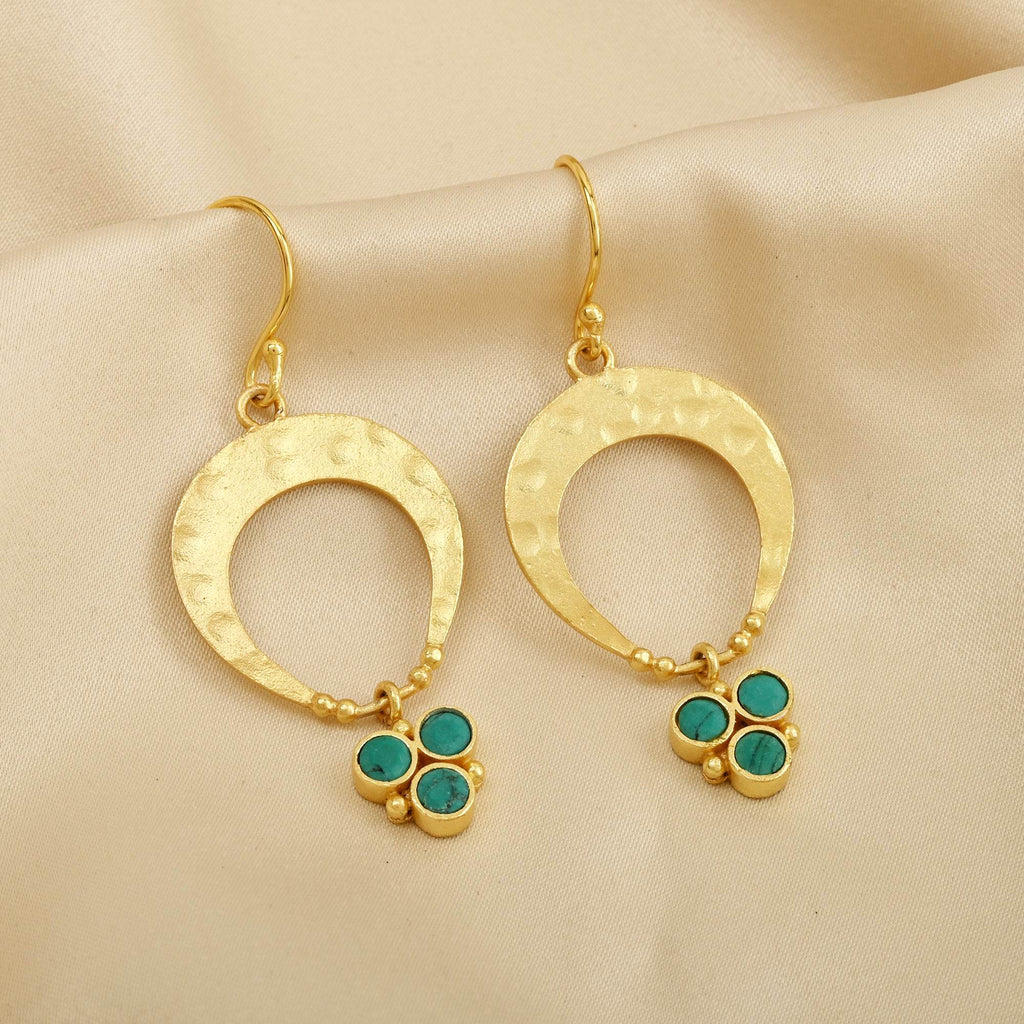 Sterling Silver Turquoise Earrings - La Vitá Jewels