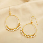 Pearl Stone Dangle Earrings in Sterling Silver - La Vitá Jewels
