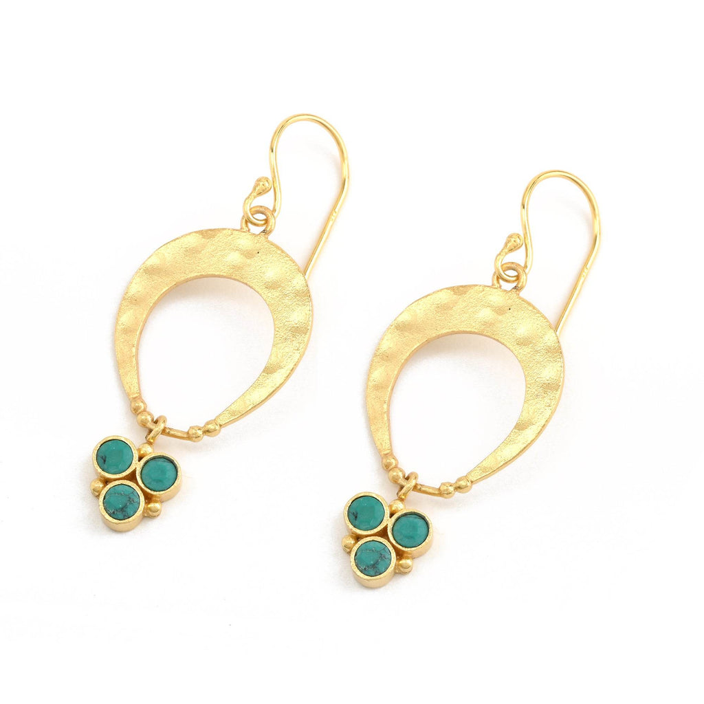 Sterling Silver Turquoise Earrings - La Vitá Jewels
