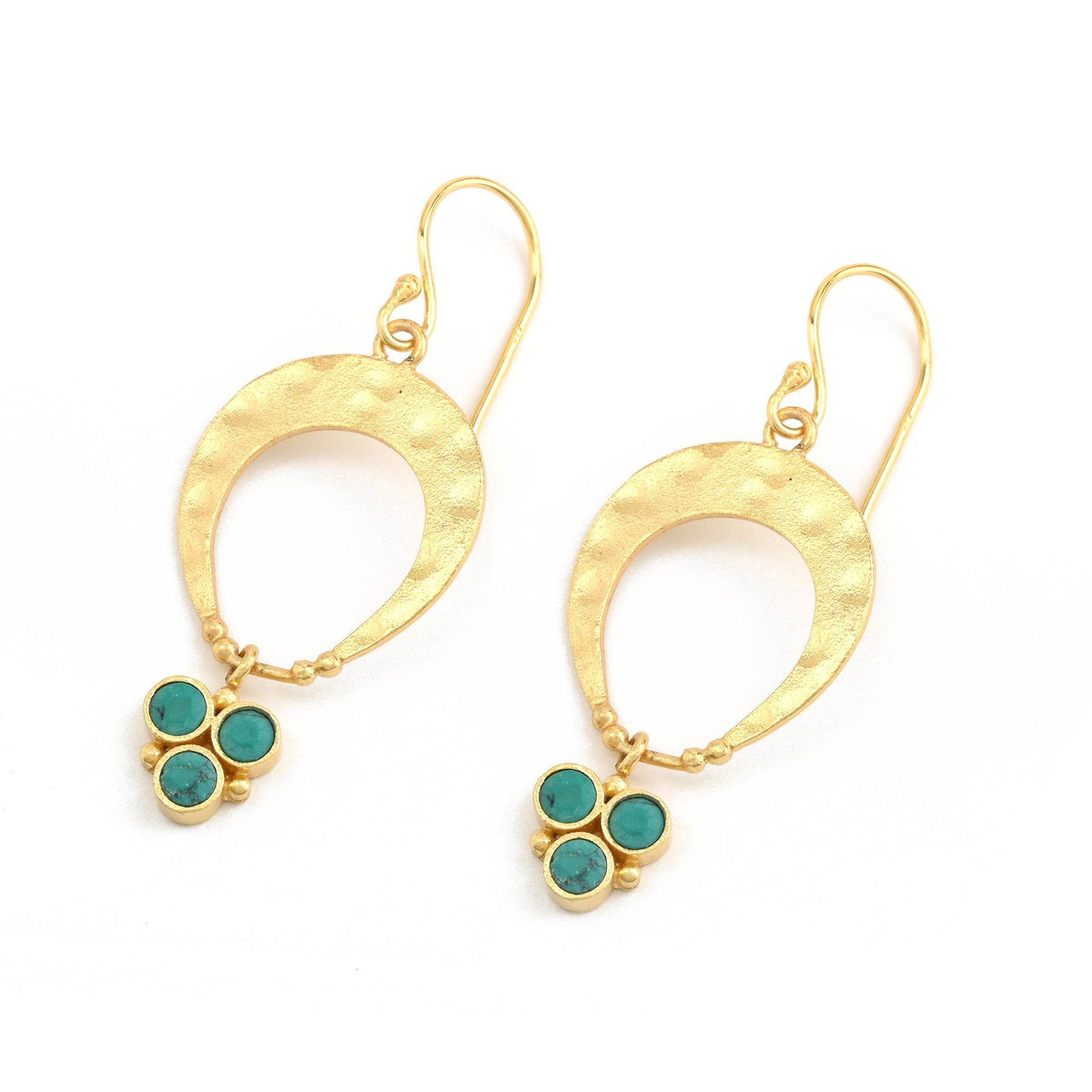 Sterling Silver Turquoise Earrings - La Vitá Jewels