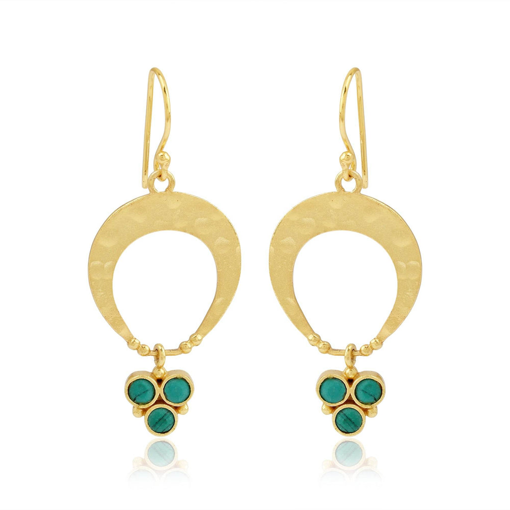 Sterling Silver Turquoise Earrings - La Vitá Jewels