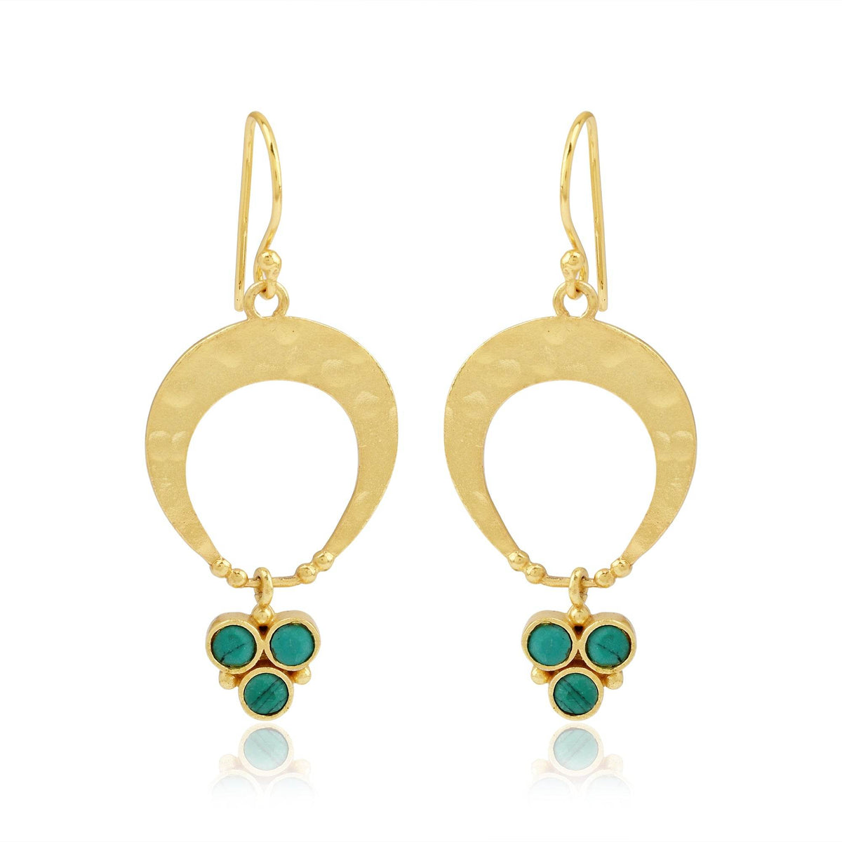 Sterling Silver Turquoise Earrings - La Vitá Jewels