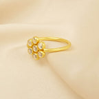 Sterling Silver Polki Stone Statement Rings - La Vitá Jewels
