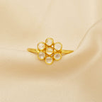 Sterling Silver Polki Stone Statement Rings - La Vitá Jewels