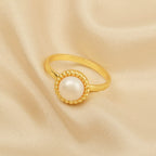 Fresh Water Pearl Solitaire Rings in Sterling Silver - La Vitá Jewels