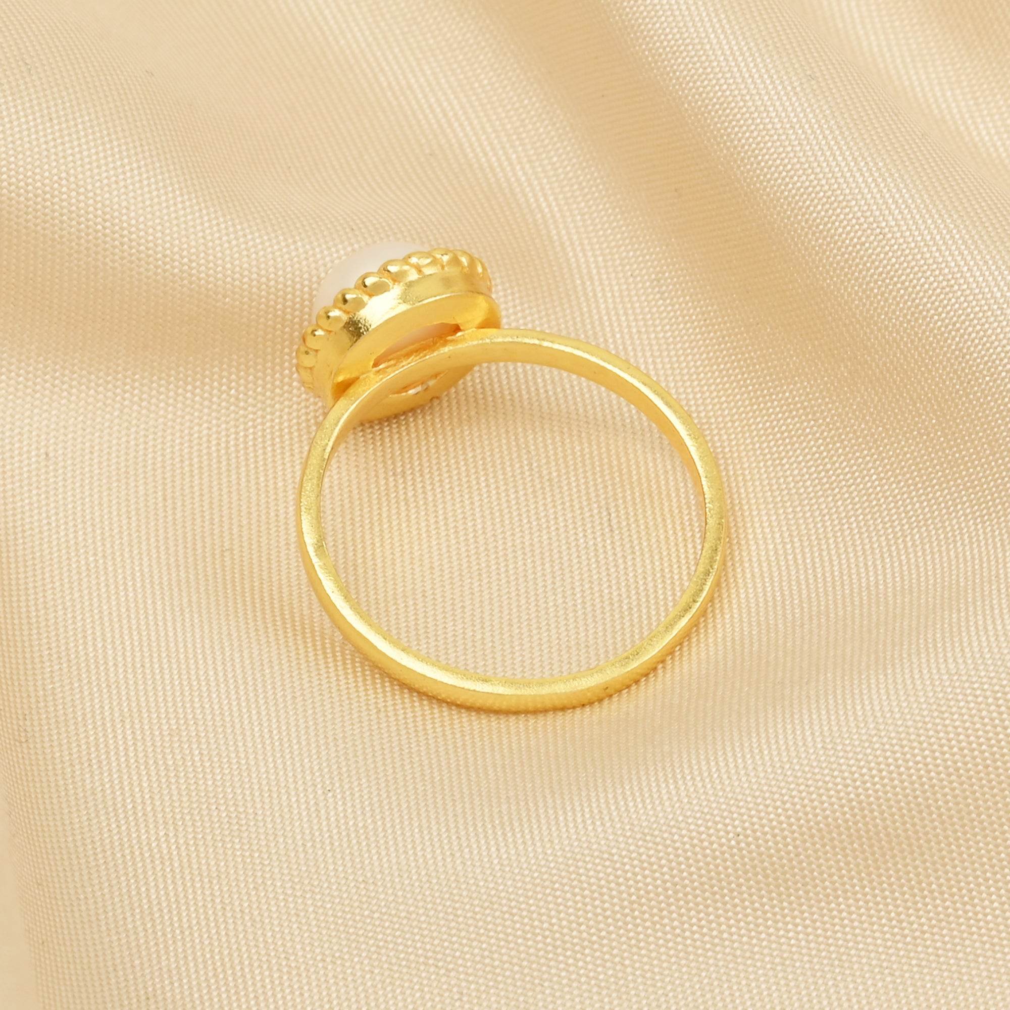 Fresh Water Pearl Solitaire Rings in Sterling Silver - La Vitá Jewels